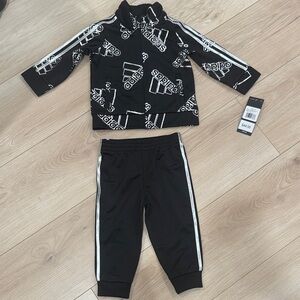 Adidas Monochrome Logo Tracksuit